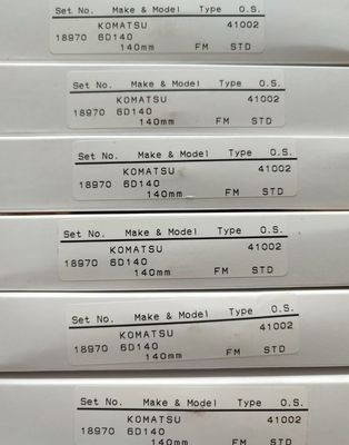 6211-31-2031 6D140 Excavator Engine Parts Piston Ring Set